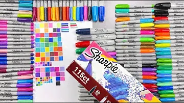 Полный обзор 😍 маркеров Sharpie 115 штук!