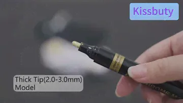 Хромированная светоотражающая маркерная ручка. Chrome reflective marker pen.