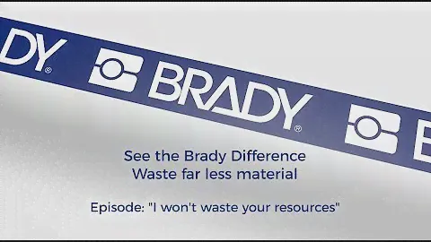 Brady BMP61 Label Printer:  Waste far less material