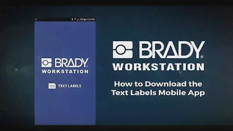 How To Use Brady Workstation Text Labels App