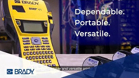 Brady BMP41 Label Printer Overview (English subtitles)