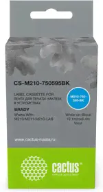 Картридж ленточный Cactus CS-M210-750595BK M210-750-595-BK для Brady M210/M211/M210-LAB-0