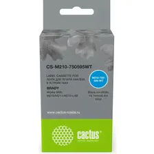 Картридж ленточный CACTUS (M210-750-595-WT) для Brady M210, M211, M210-LAB cs-m210-750595wt