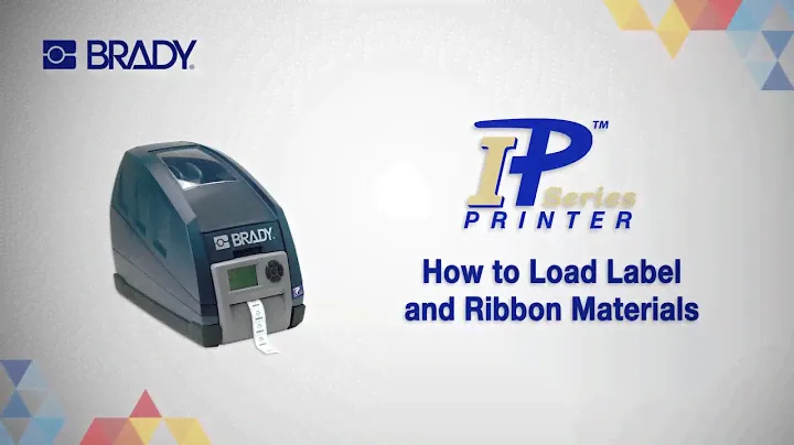 Brady IP Series Printer: Loading Materials