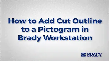 Brady Workstation: How to - Add cut outline to a pictogram