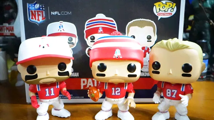 Funko POP! Football New England Patriots Tom Brady, Rob Gronkowski, Julien Edelman 3 Pack Unboxing
