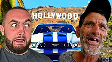 Picking Up A Homeless Hitchhiker In Hollywood!