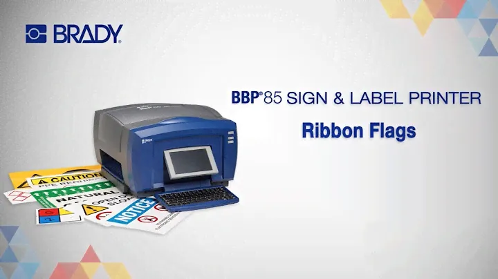 Brady BBP85 | Ribbon Flags