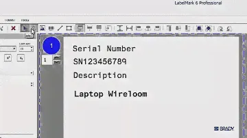 How to make a label in Brady LabelMark 6