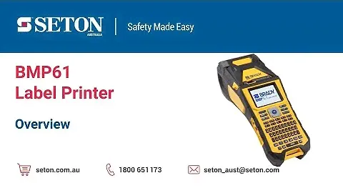 Brady BMP61 Label Printer - Overview