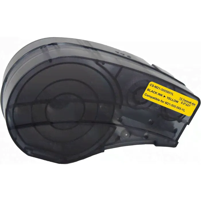 Картридж ленточный Cactus CS-M21-500595YL черный для Brady BMP21-PLUS, BMP21-LAB-0