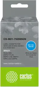Картридж ленточный Cactus CS-M21-750595GN белый для Brady BMP21-PLUS, BMP21-LAB