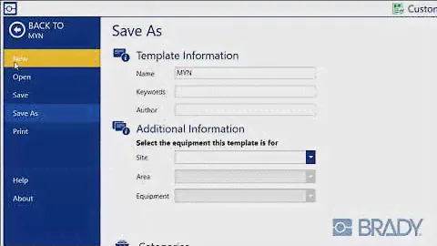 Opening MarkWare Templates and Files | Brady Workstation