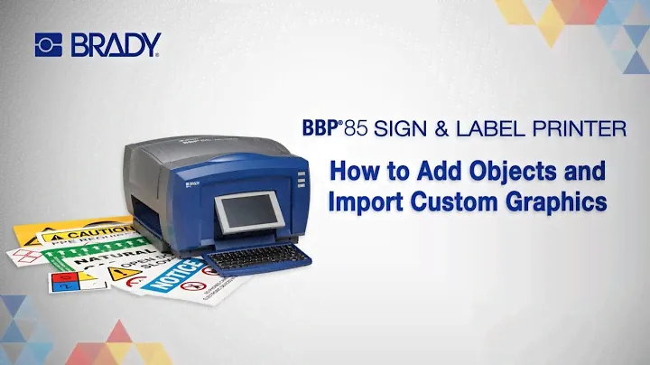 Принтер для вывесок и этикеток Brady BBP85 | Как добавить пользовательскую графику и объекты