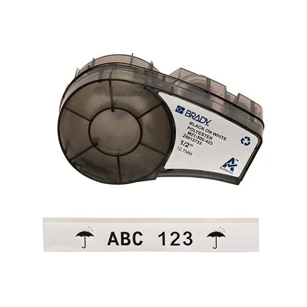 Лента Brady M21-500-423 PAL-500-423 12.7 мм, черный на белом brd110897-0