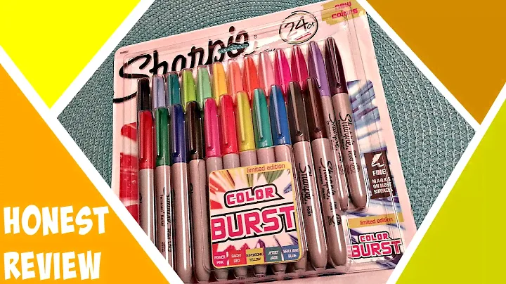 Honest Review | Unboxing Sharpie Color Burst Fine Point Permanent Markers