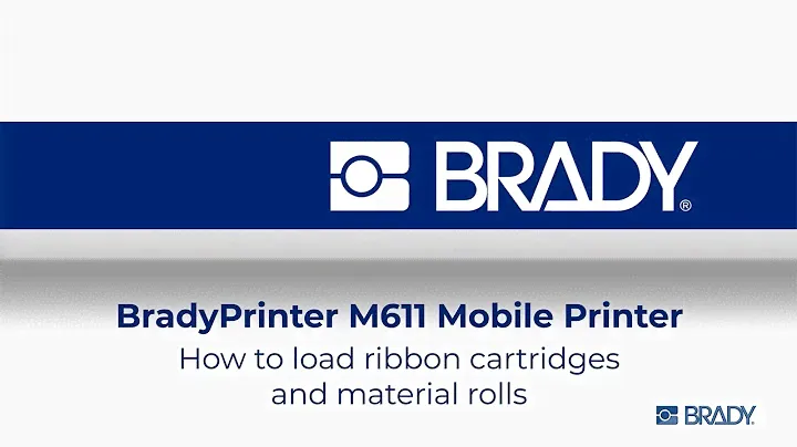 BradyPrinter M611: How to load materials