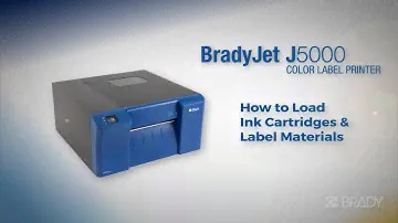 BradyJet J5000 | How to Load Ink Cartridges and Label Materials